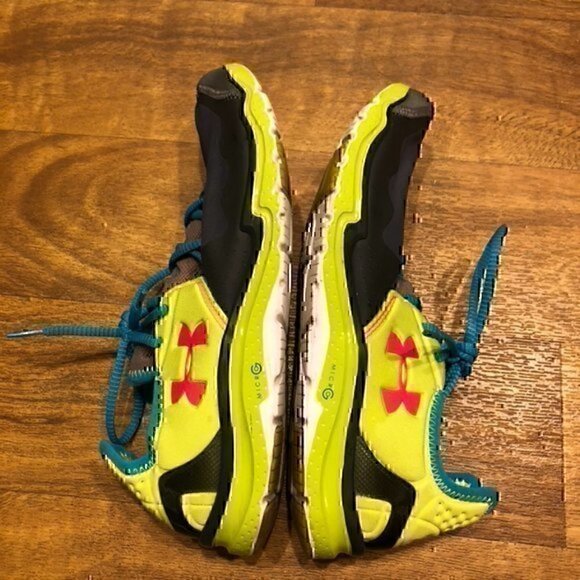 UNDER ARMOUR Womens RC 2' Running Shoe 1235697-317 Gray Green Colorblock 11 - Picture 11 of 15